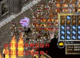 如何查找传奇私服并获取详细游戏攻略? 如何查找传奇私服并获取详细游戏攻略?